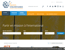 Tablet Screenshot of france-volontaires.org